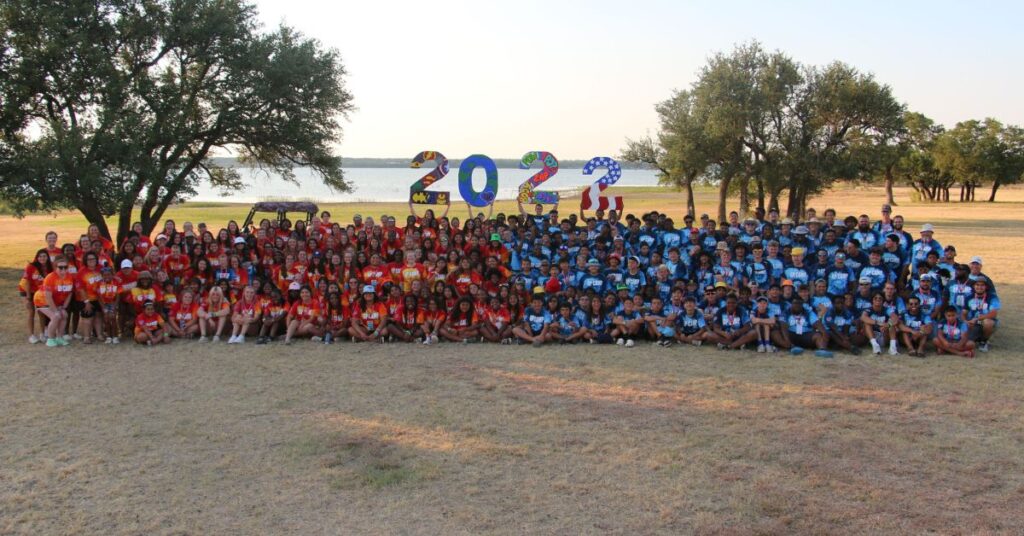 summer camp 2022 the whole camp group picture