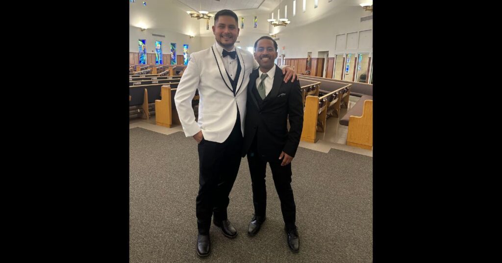 El Paso trip groom and best man
