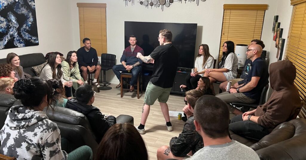 playing charades