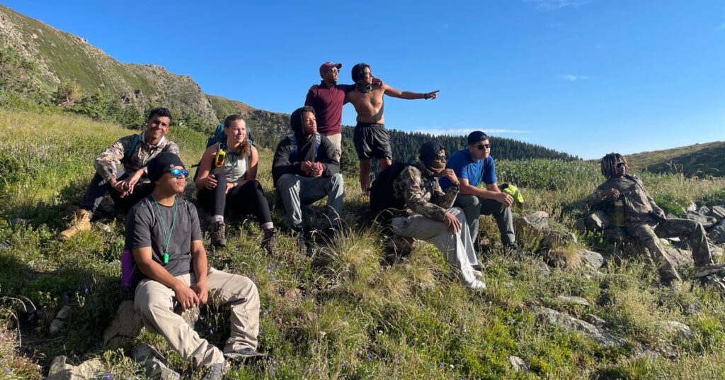 the great outdoors with the guys and hiking crew