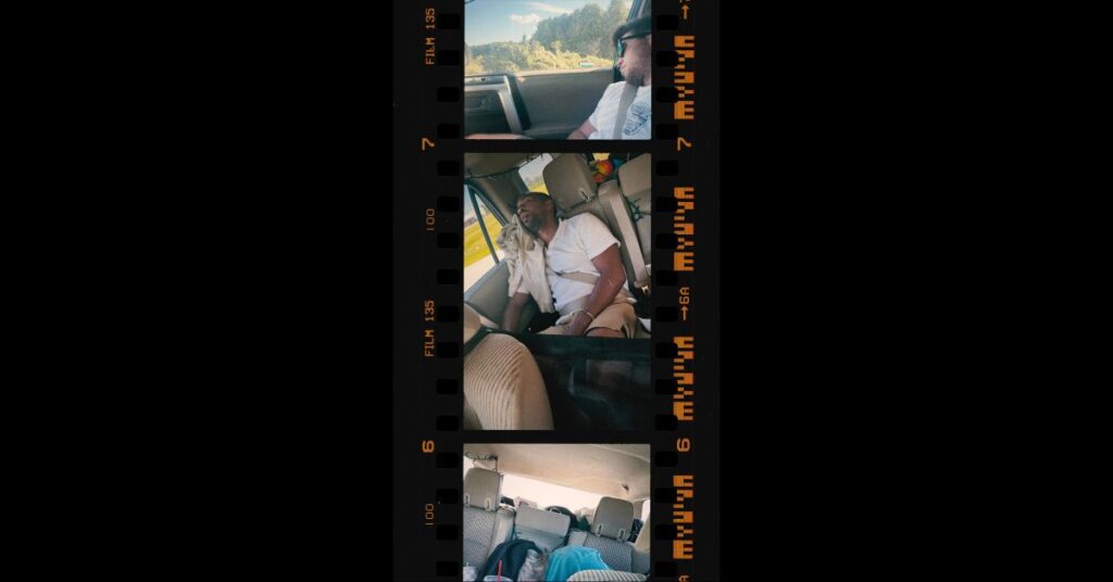 three friends sleeping