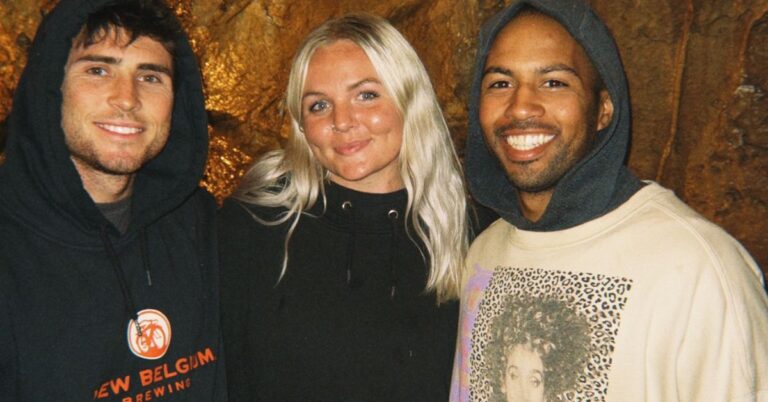 three friends in the caverns of North Carolina