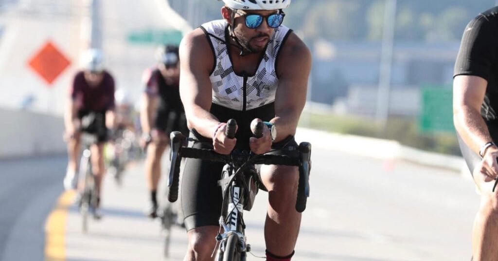 ironman 2025 Chattanooga biking uphill